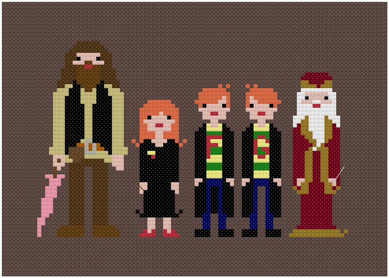 Illustration for article titled I Want All These Impossibly Cool 8-Bit Cross-Stitches